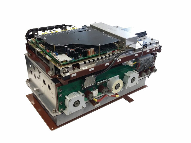 Bombardier Stromrichtermodul 13BH28, IGBT-Technologie, mit MITRAC-Steuerung, DCU Drive Control Unit, für NGT6, MGT-K und FlexityClass-Fahrzeuge