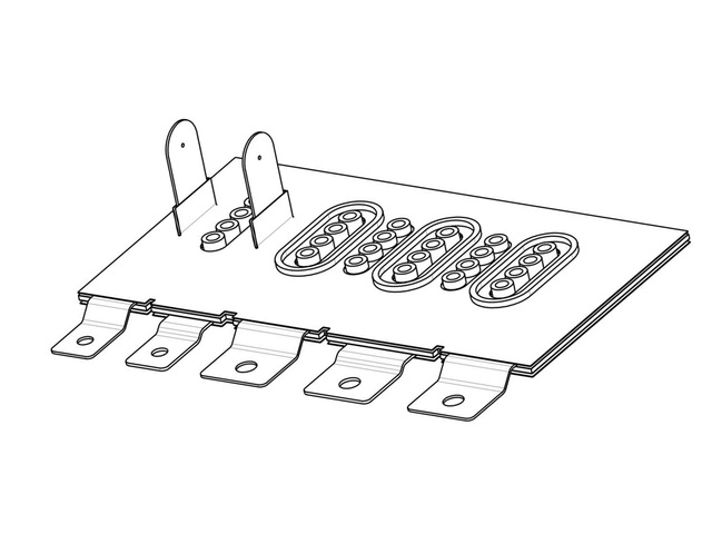 000926 BusBar, laminierte Stromschiene, multilayer BusBar, Sammelschiene, Kupferschiene, beschichtete Kupferschiene, laminated BusBar, Stromverteilung, ECO-B1-Module